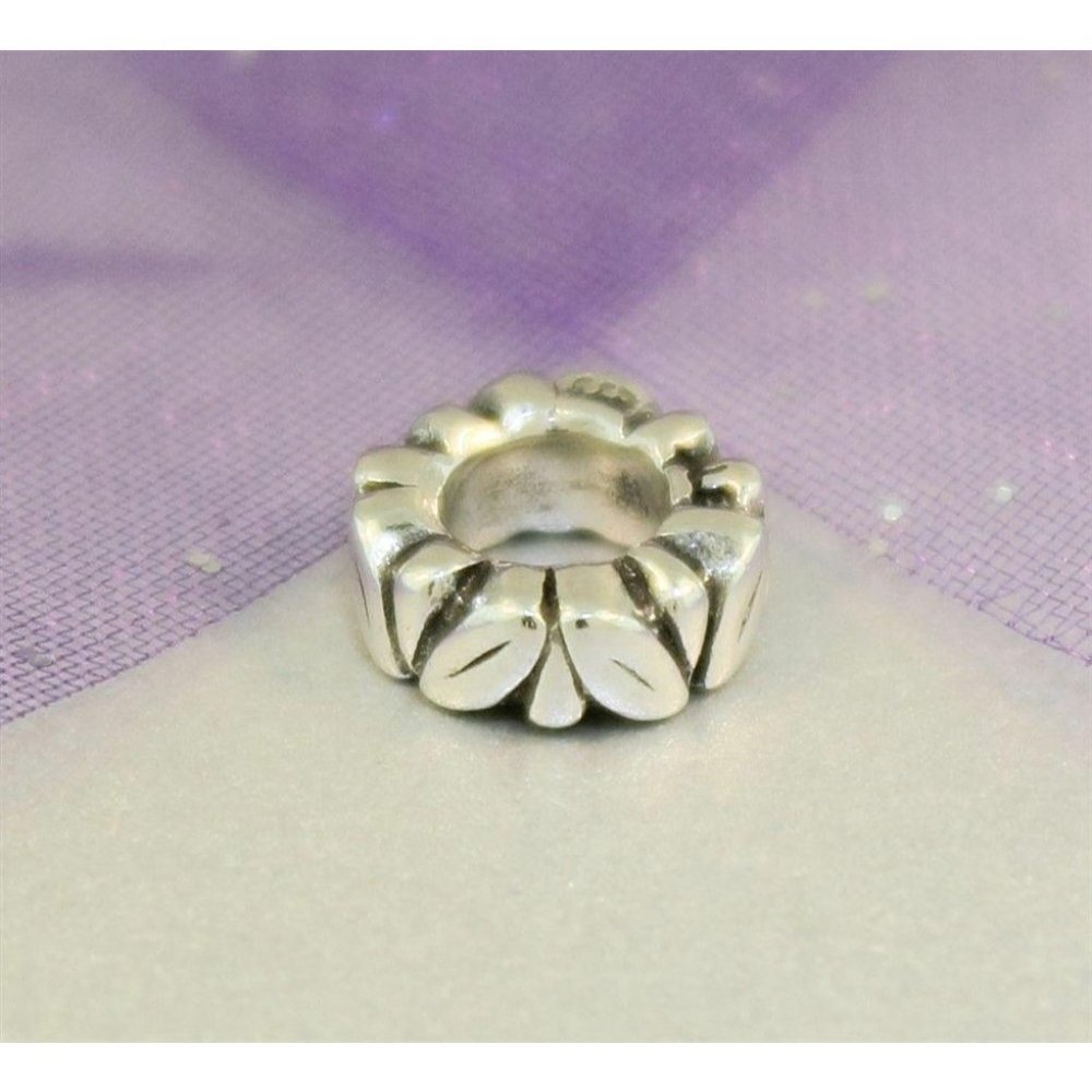 Pandora Sterling Silver Leaf Nature Spacer Charm